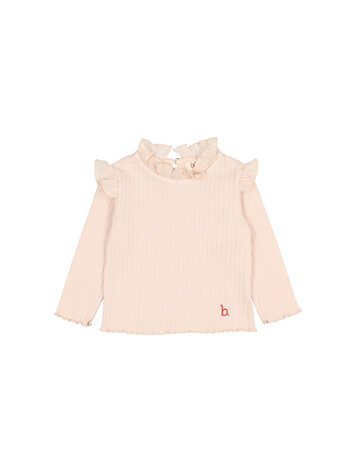 Buho Ruffle T-shirt - Cream Pink