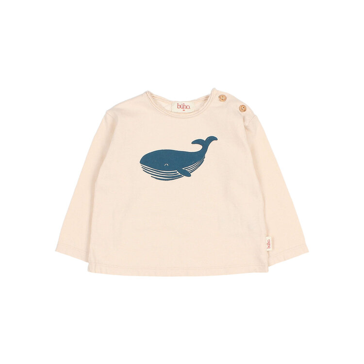 Buho Whale T-shirt - Natural