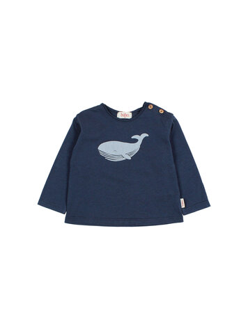 Buho Whale T-shirt - Navy
