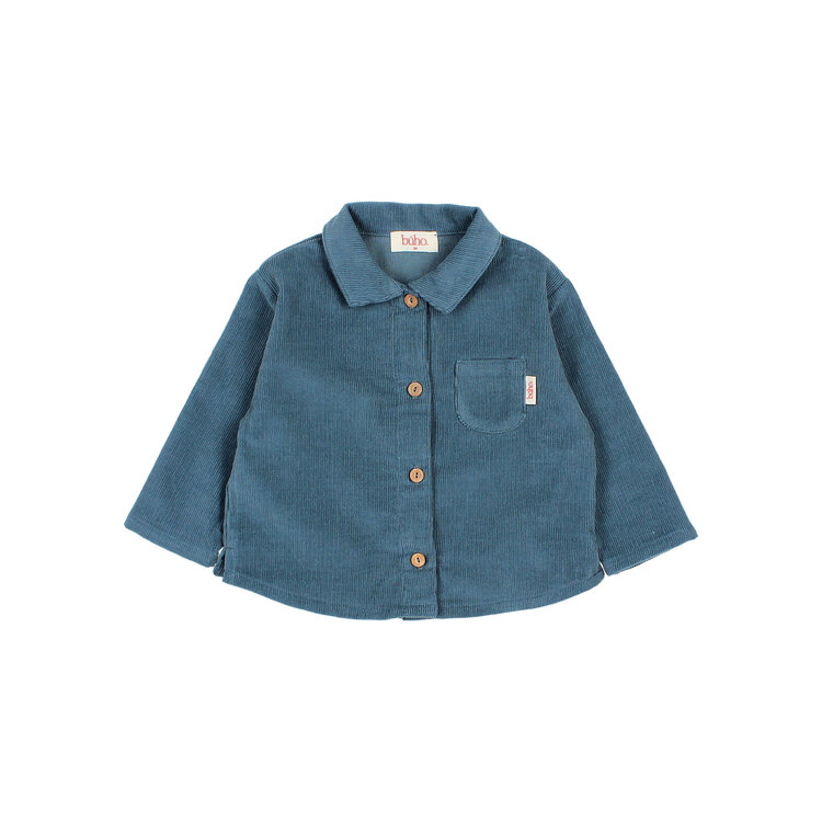 Buho Soft Velour Shirt - Harbour