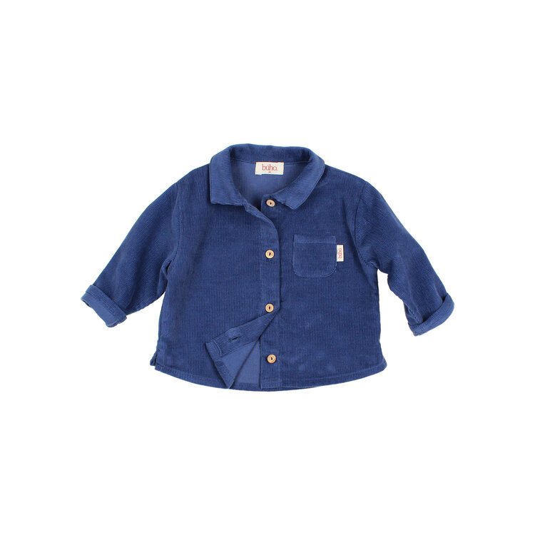 Buho Soft Velour Shirt - Marine