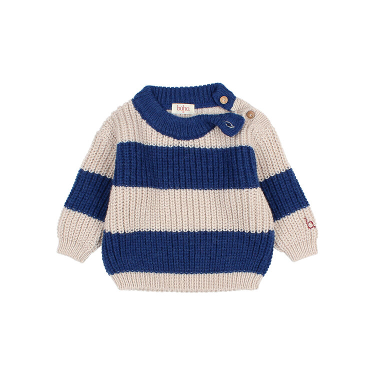 Buho Stripes Jumper - Marine