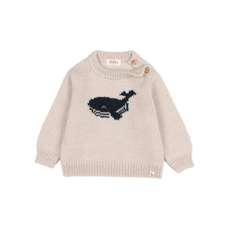 Buho Whale Jumper - Natural