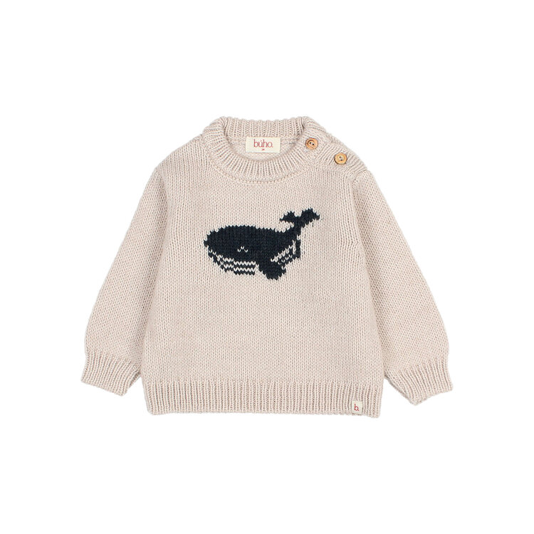 Buho Whale Jumper - Natural