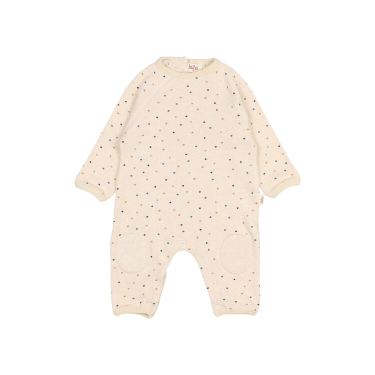 Buho Soft Stars Jumpsuit - Natural