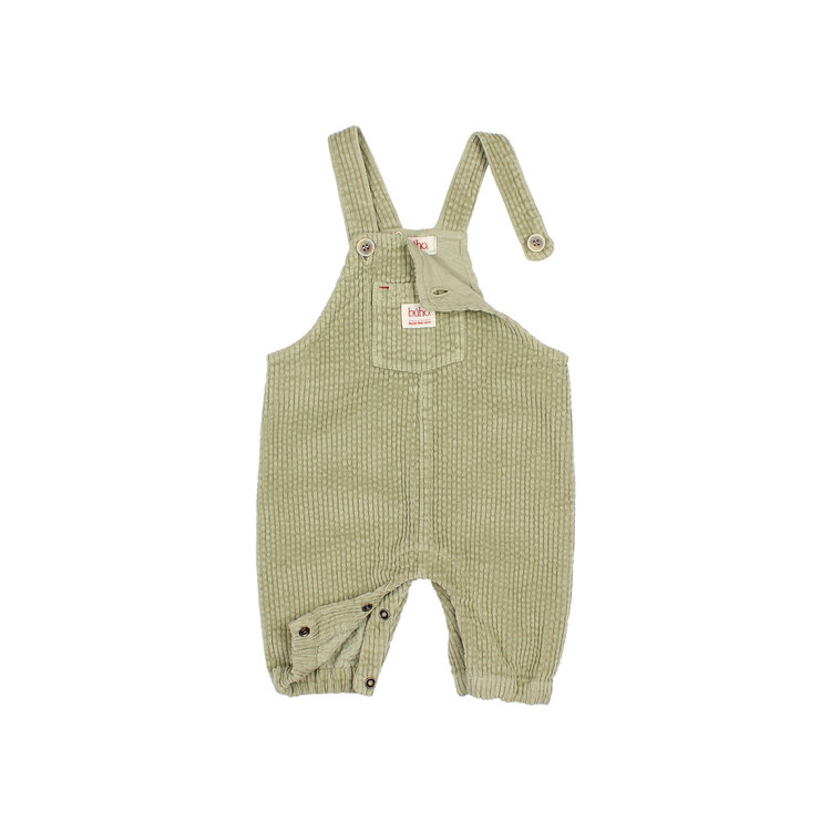 Buho Corduroy Dungaree - Green Tea