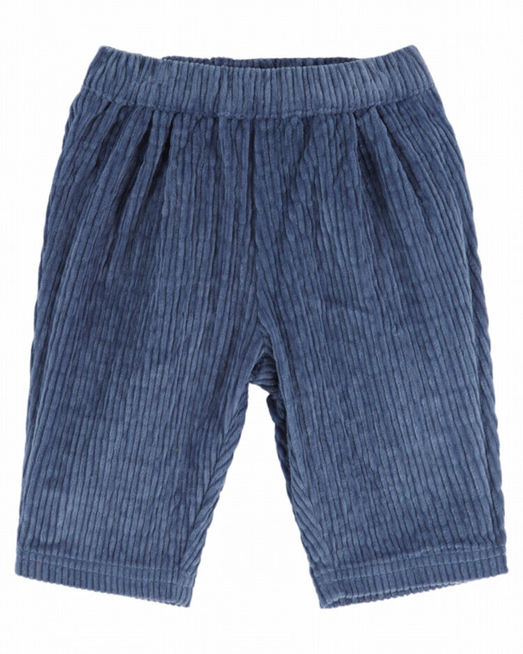 Emile et ida Pantalon Velours Garcon - Ocean