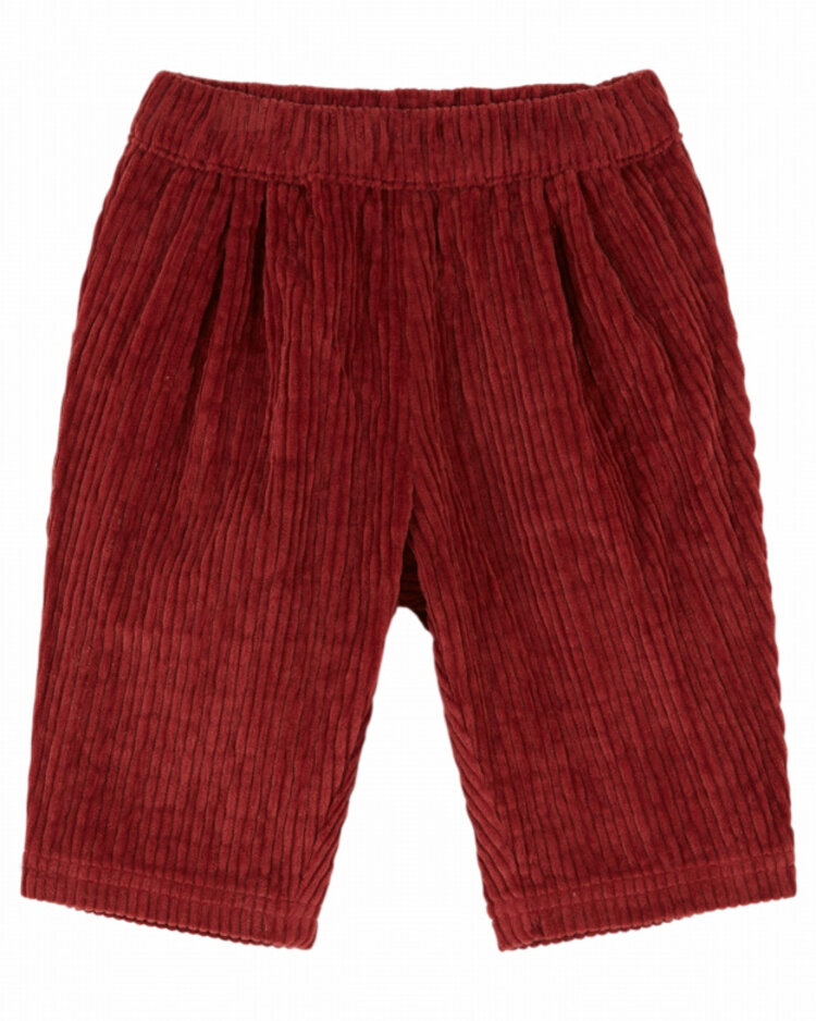 Emile et ida Pantalon Velours Garcon - Feu
