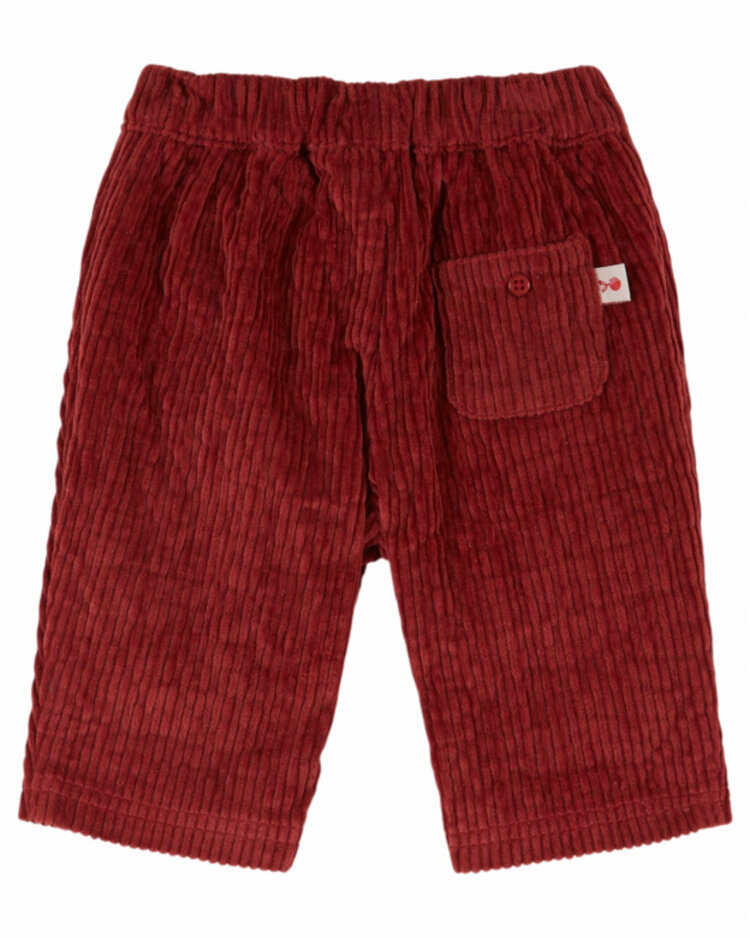Emile et ida Pantalon Velours Garcon - Feu