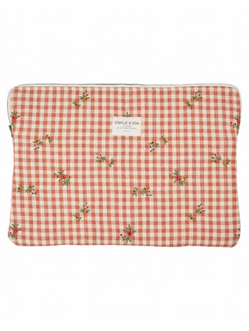 Emile et ida Pochette PC - Vichy Broderie