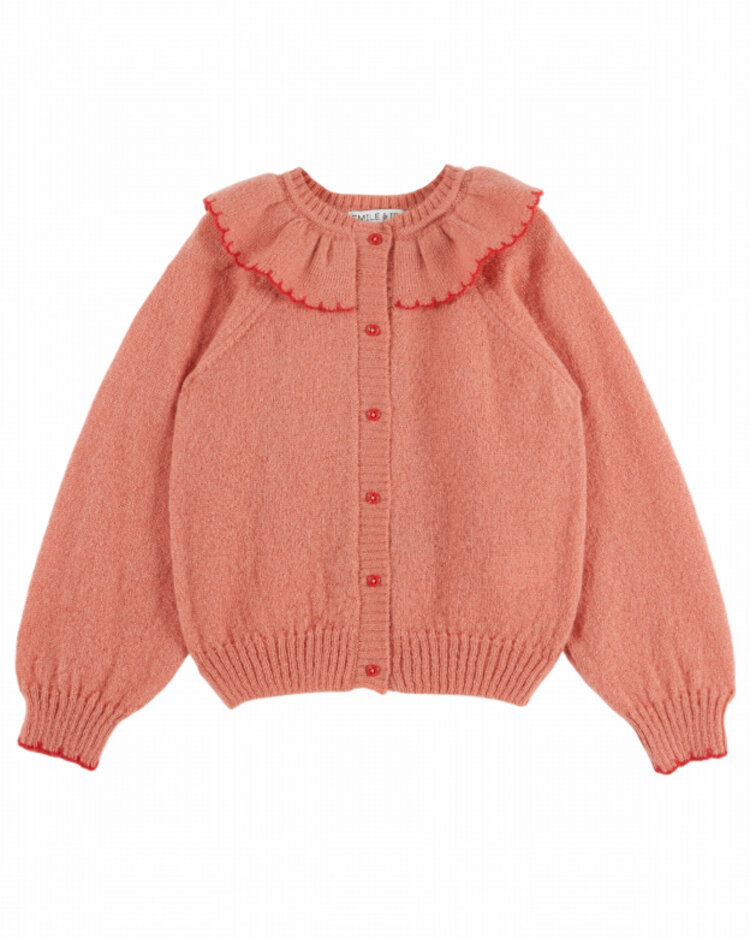 Emile et ida Cardigan Jacquard Place - Blush