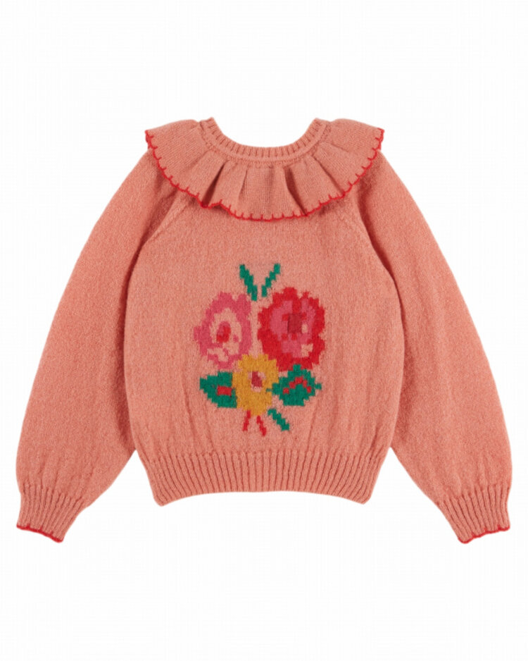 Emile et ida Cardigan Jacquard Place - Blush