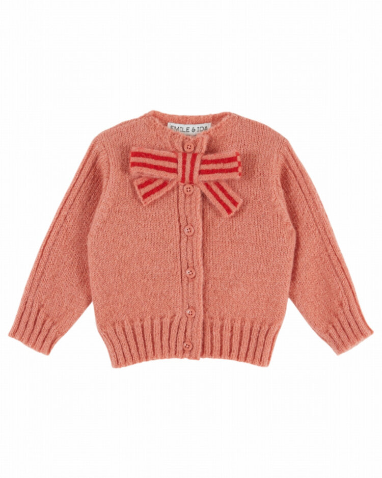 Emile et ida Cardigan Noeud - Blush