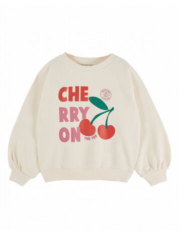 Emile et ida Sweat Typo Graphique - Ecru