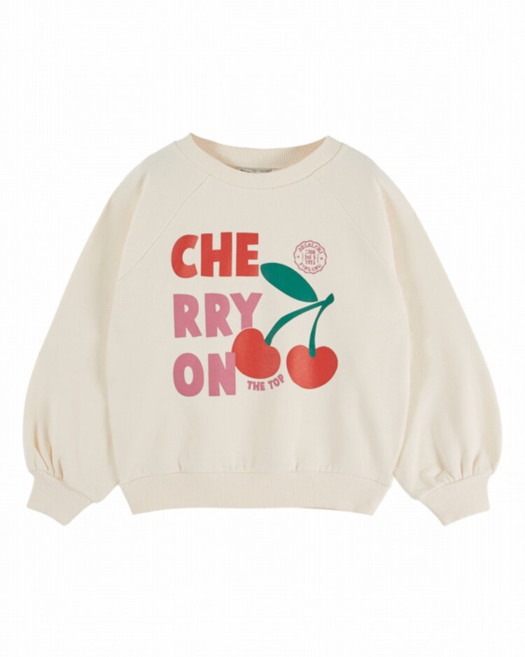 Emile et ida Sweat Typo Graphique - Ecru