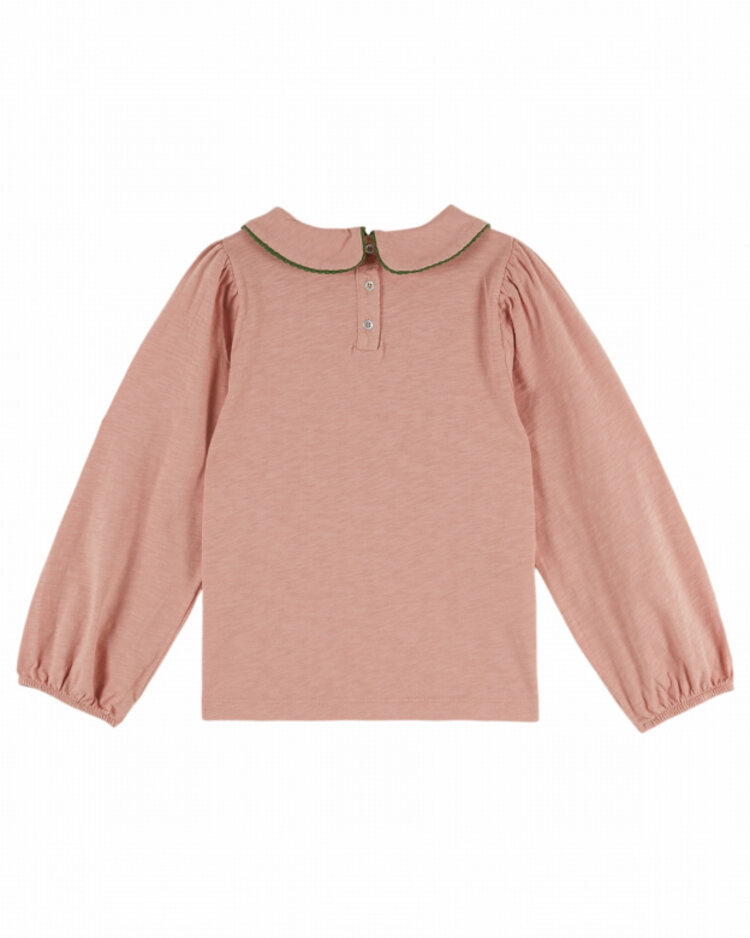 Emile et ida TS Uni Picote Jersey Flamme - Sakura Olive