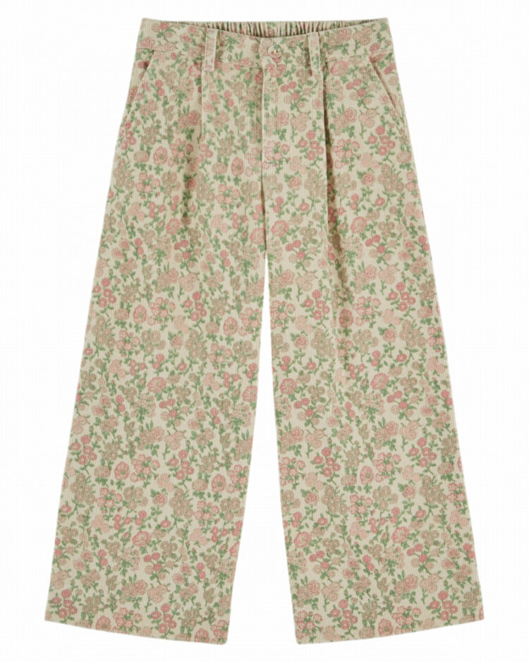 Emile et ida Pantalon Large Imprime Velours - Bucolique