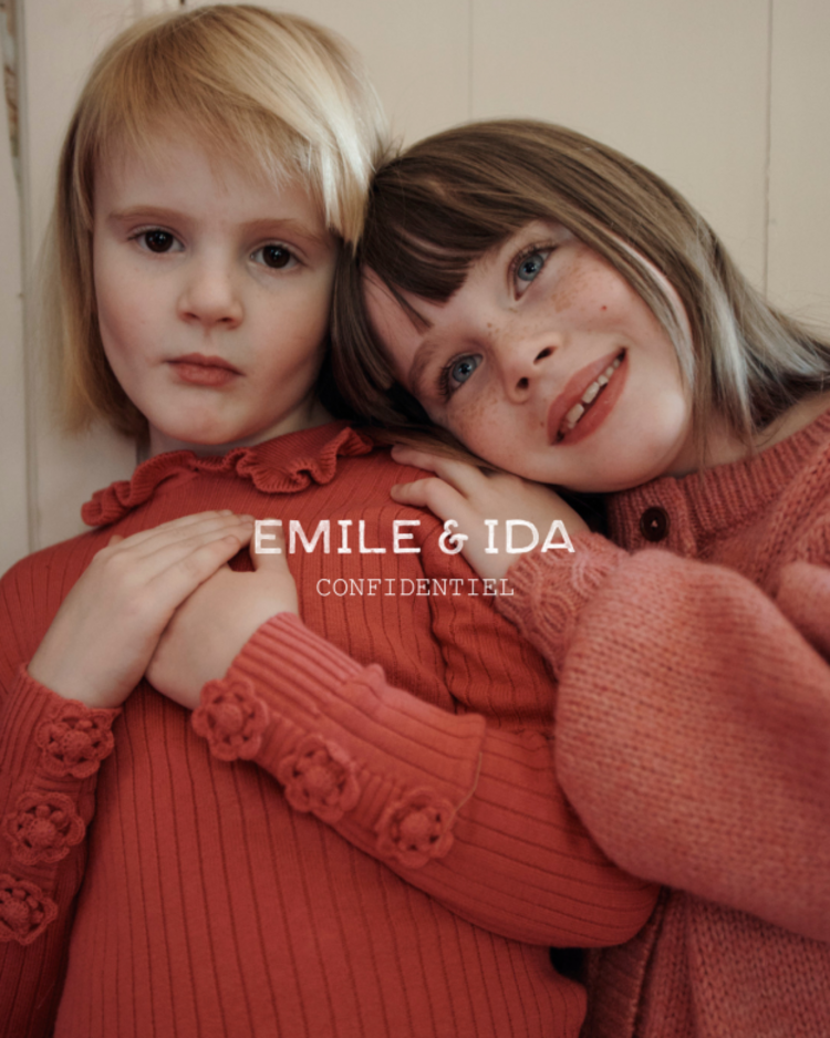 Emile et ida Pullover Coton - Framboise