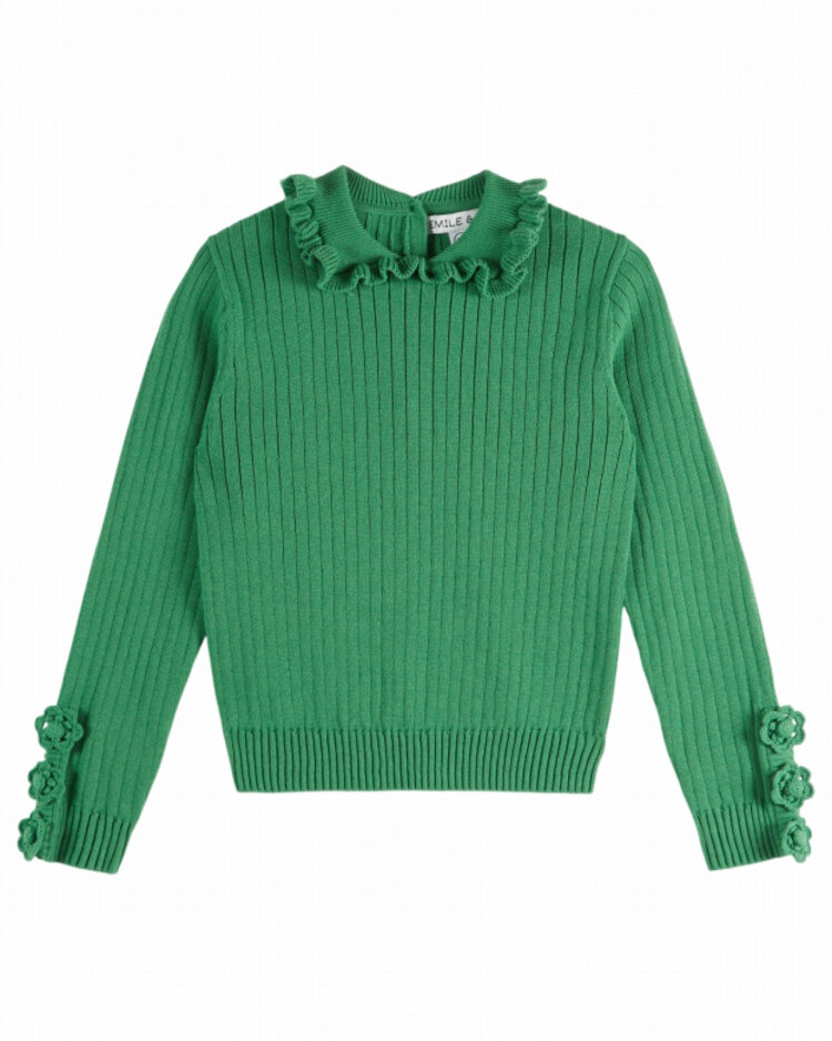 Emile et ida Pullover Coton - Olive