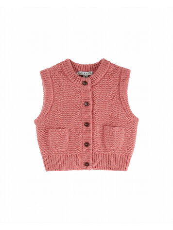 Emile et ida Gilet Sans Manches Doudou - Blush