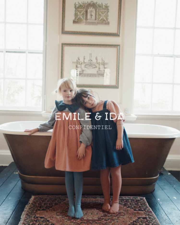 Emile et ida Sweat Col Volante - Lac