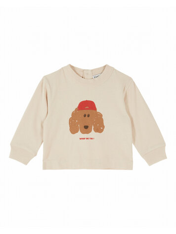 Emile et ida T-shirt Chien - Farine