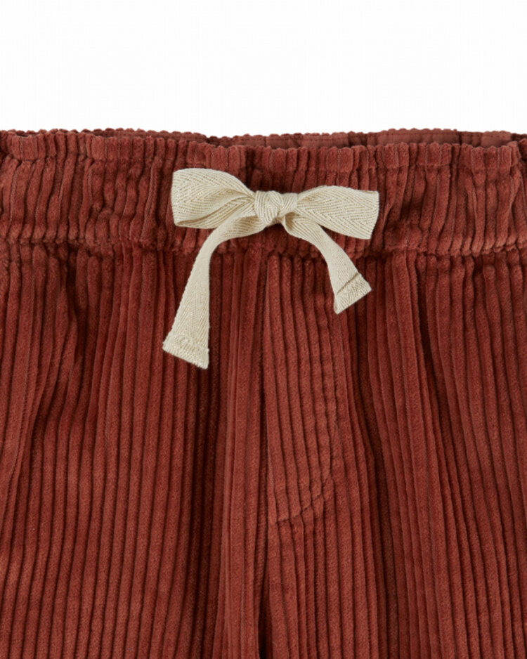 Emile et ida Pantalon Velours Jogger Fille - Acajou