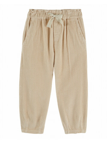 Emile et ida Pantalon Velours Jogger Fille - Farine