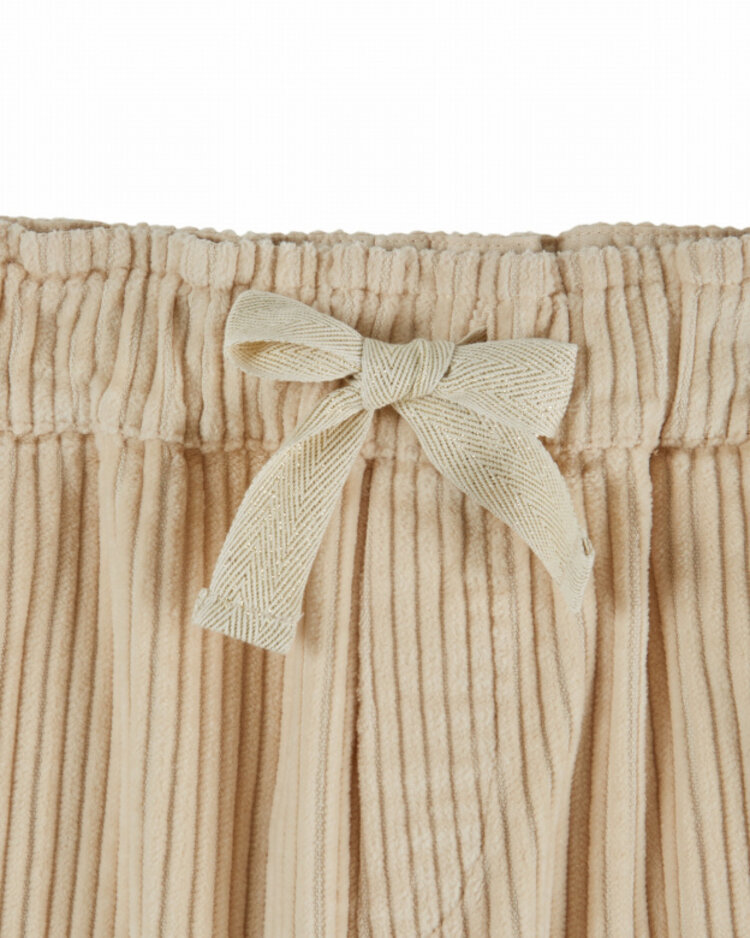 Emile et ida Pantalon Velours Jogger Fille - Farine