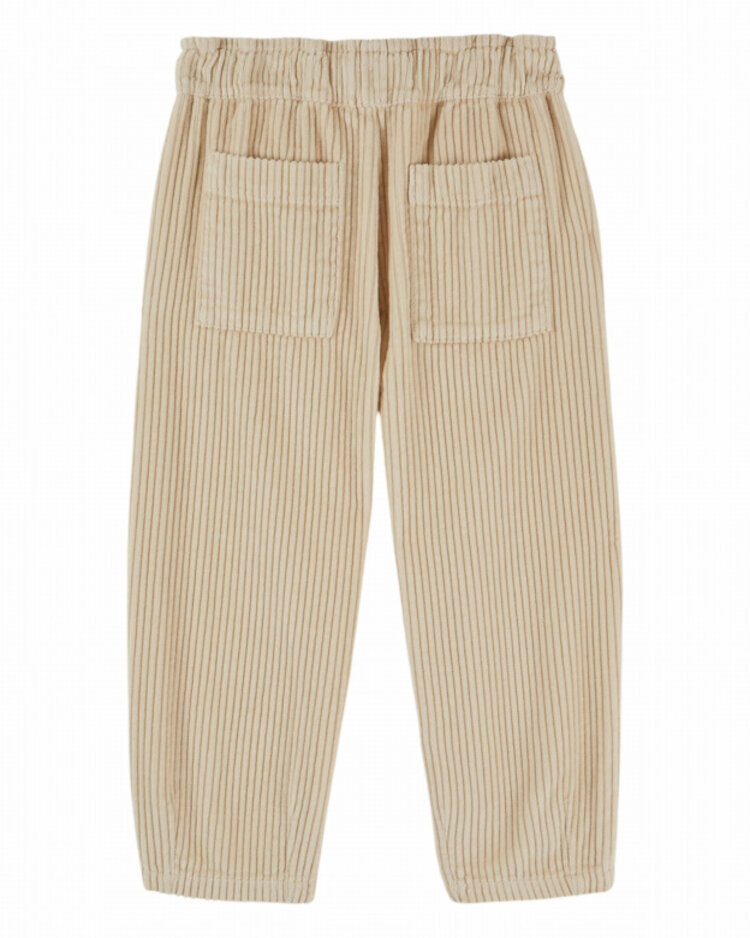 Emile et ida Pantalon Velours Jogger Fille - Farine