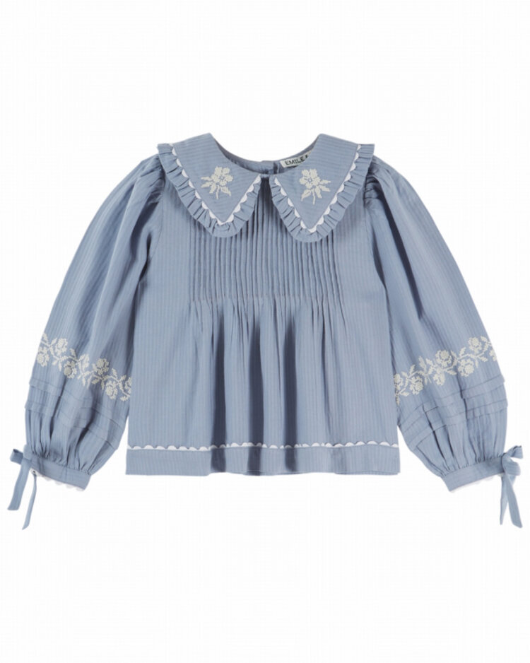 Emile et ida Blouse Brodee - Lac