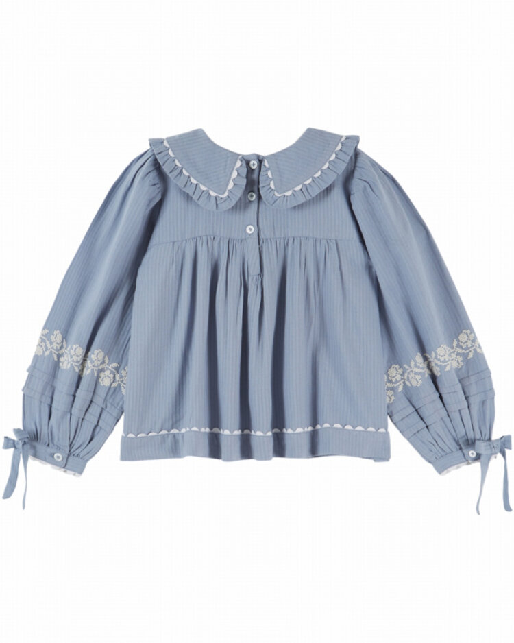 Emile et ida Blouse Brodee - Lac