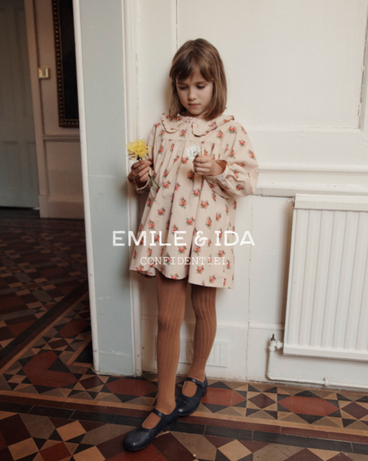 Emile et ida Robe Ample Col Volant - Fleurs Des Bois