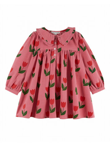 Emile et ida Robe Ample Col Volant - Grande Tulipe