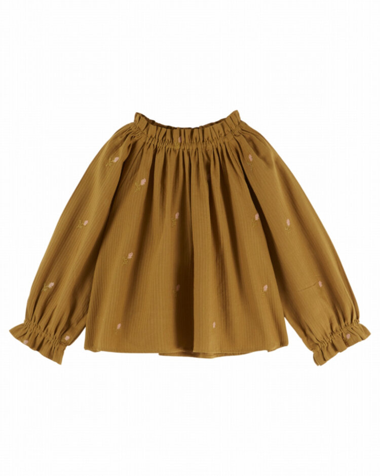 Emile et ida Blouse Ample Point de Croix - Artichaud