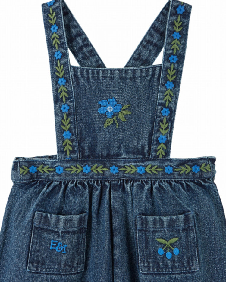 Emile et ida Salopette Brodee - Denim