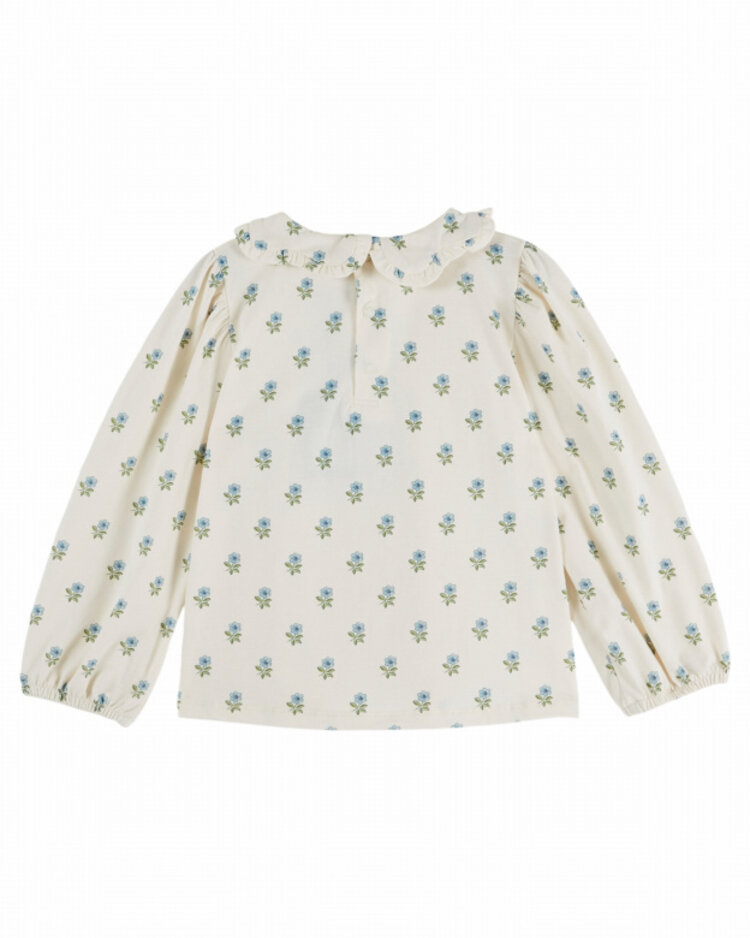 Emile et ida Blouse Jersey IMP COL Fleur - Scarlet