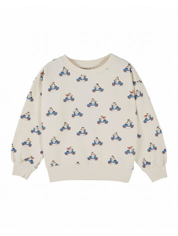 Emile et ida Sweat Imprime AO - Grand Dog Ecru
