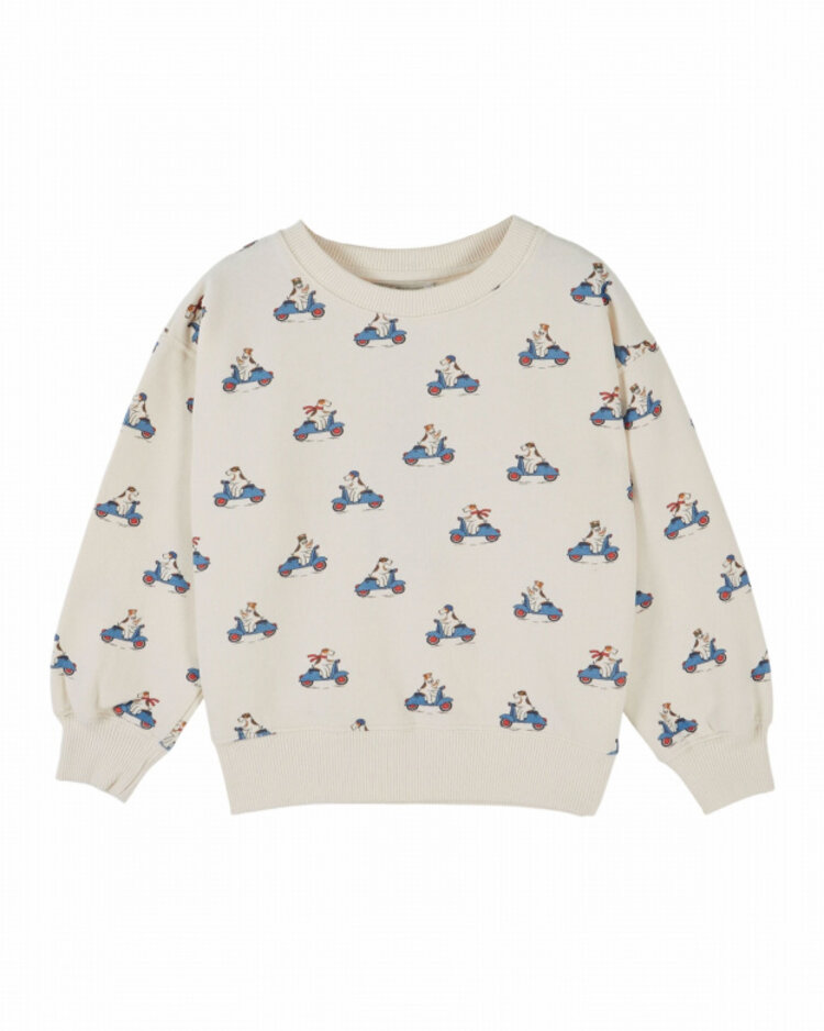 Emile et ida Sweat Imprime AO - Grand Dog Ecru