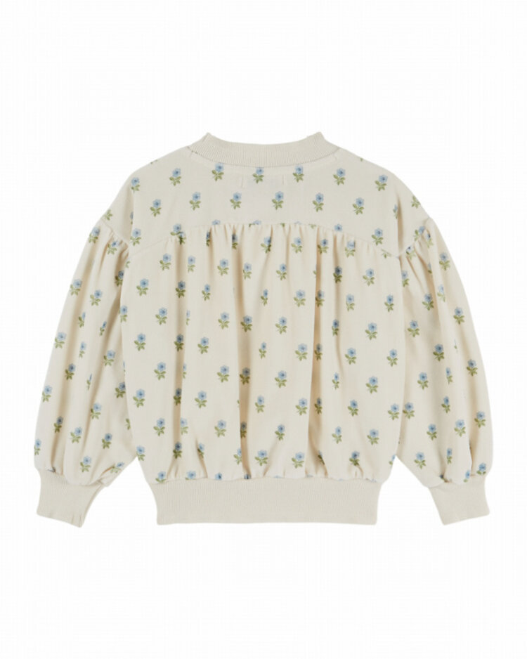 Emile et ida Sweat Velours Imprime - Scarlet