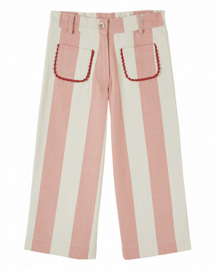 Emile et ida Pantalon Canvas - Rayure Large