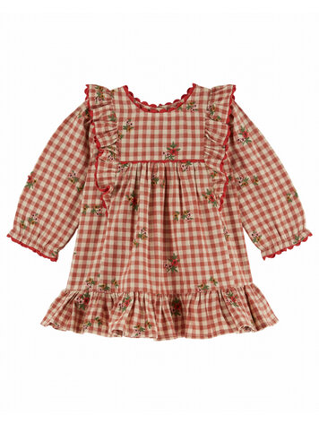 Emile et ida Robe Vichy Volant- Vichy Broderie