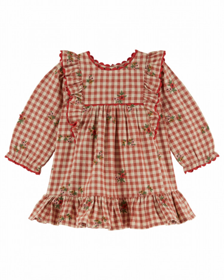 Emile et ida Robe Vichy Volant- Vichy Broderie