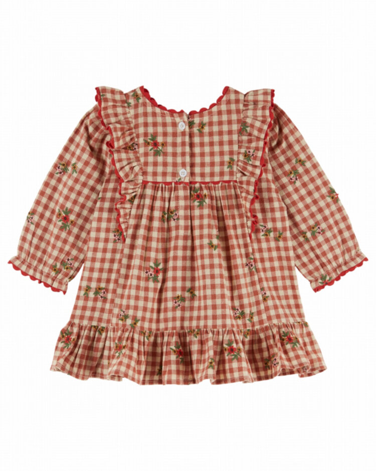 Emile et ida Robe Vichy Volant- Vichy Broderie