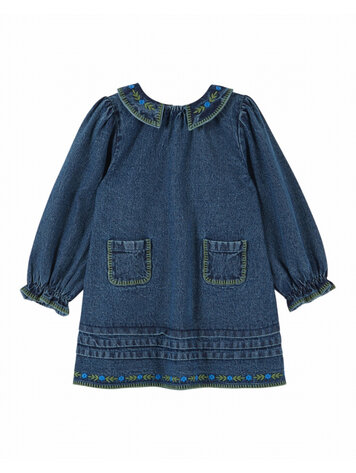 Emile et ida Robe Brodee - Denim