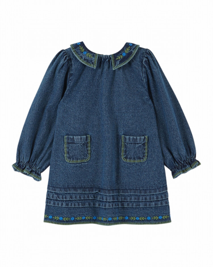 Emile et ida Robe Brodee - Denim