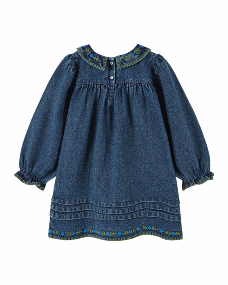 Emile et ida Robe Brodee - Denim