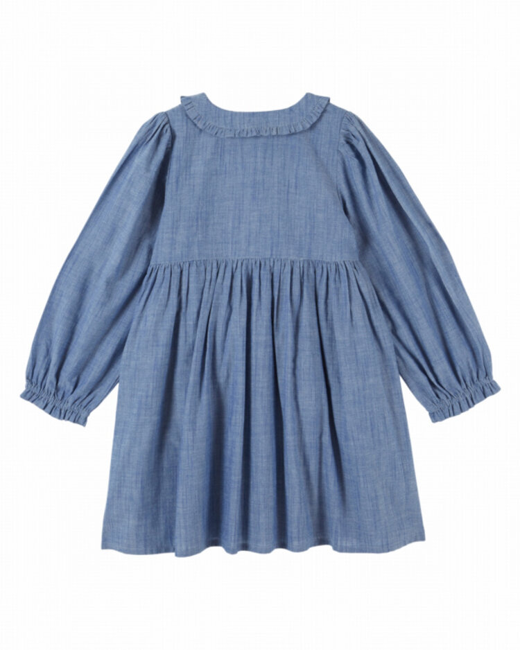 Emile et ida Robe Smockee - Chambray