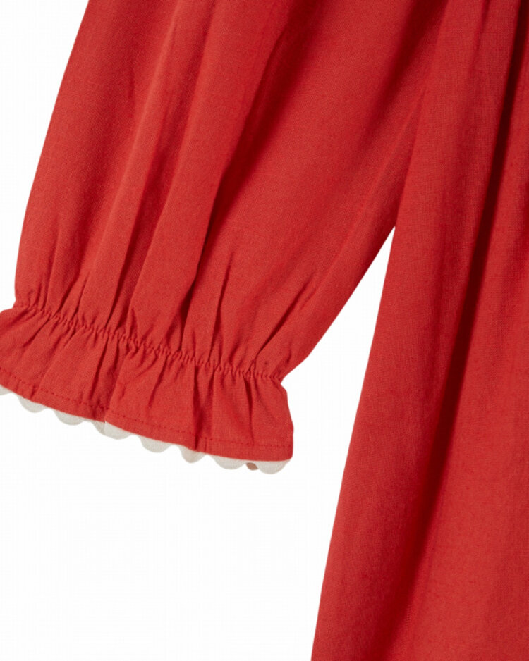 Emile et ida Robe Smockee Brodee - Griotte