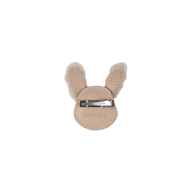Donsje Amsterdam Josy Exclusive Hairclip Fluffy Bunny - Light Rust Leather
